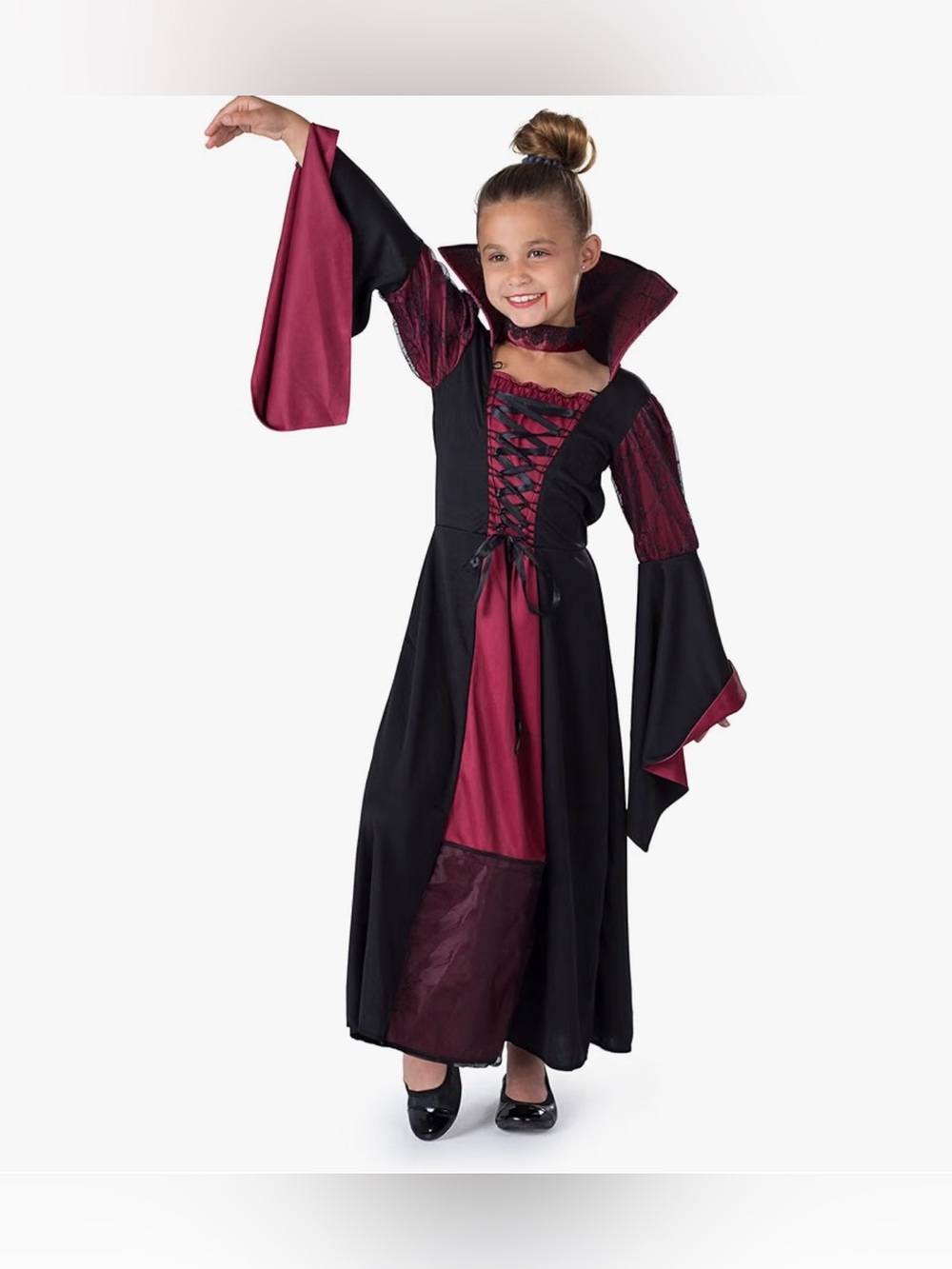 Dress Up America Vampiress Costume for Kids - Girls Vampire Costume - Halloween